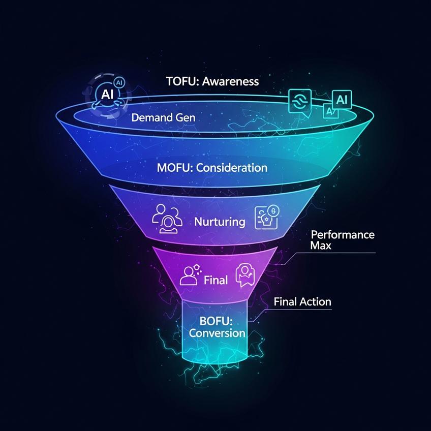 AI powered B2B marketing funnel optimisation