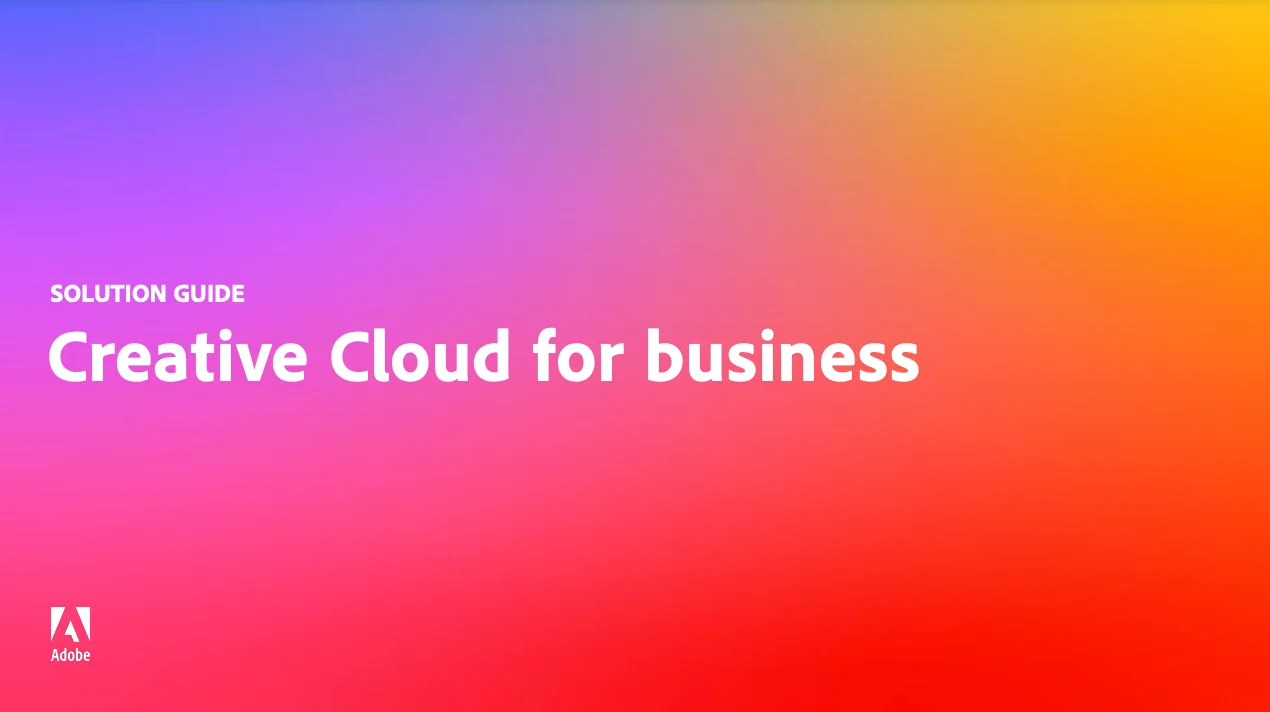 creative cloud for business
